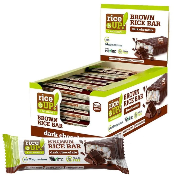 Rice Up! Barretta al Riso e Cioccolato Fondente Confezione da 20 Pezzi