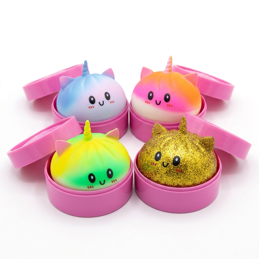Baozi Squishy Unicorn nei colori del riferimento