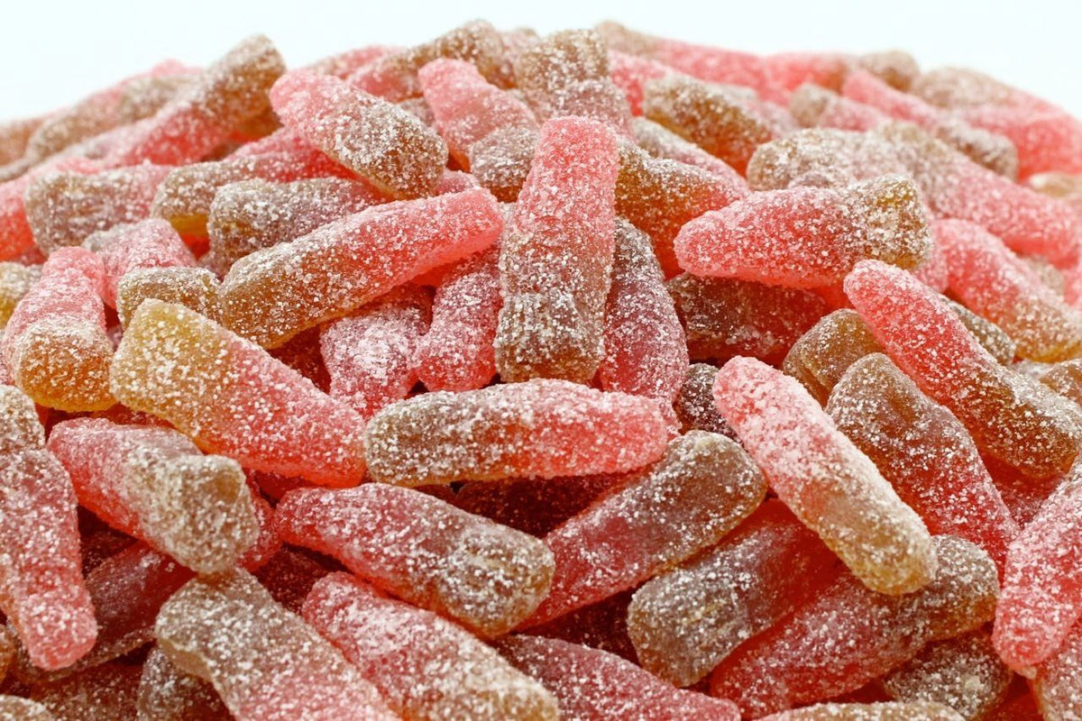 Bottiglie Cherry Cola Gommose Frizzanti