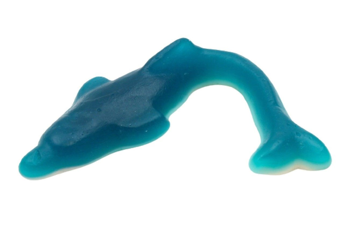 Maxi Delfini Blu Bianchi XXL Giganti Gommosi Bicolore Senza Glutine 120g