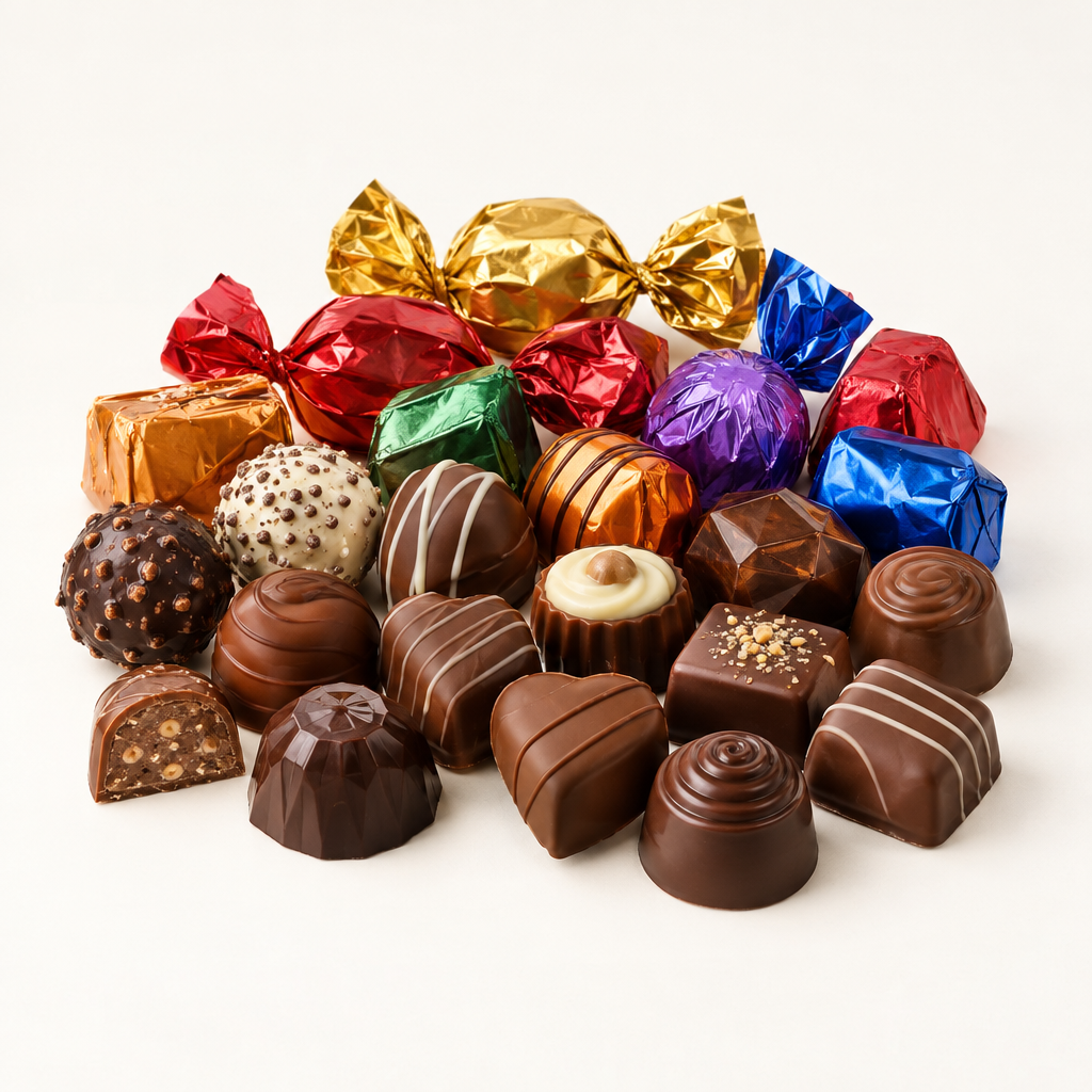 Foto generica di cioccolatini assortiti senza brand
