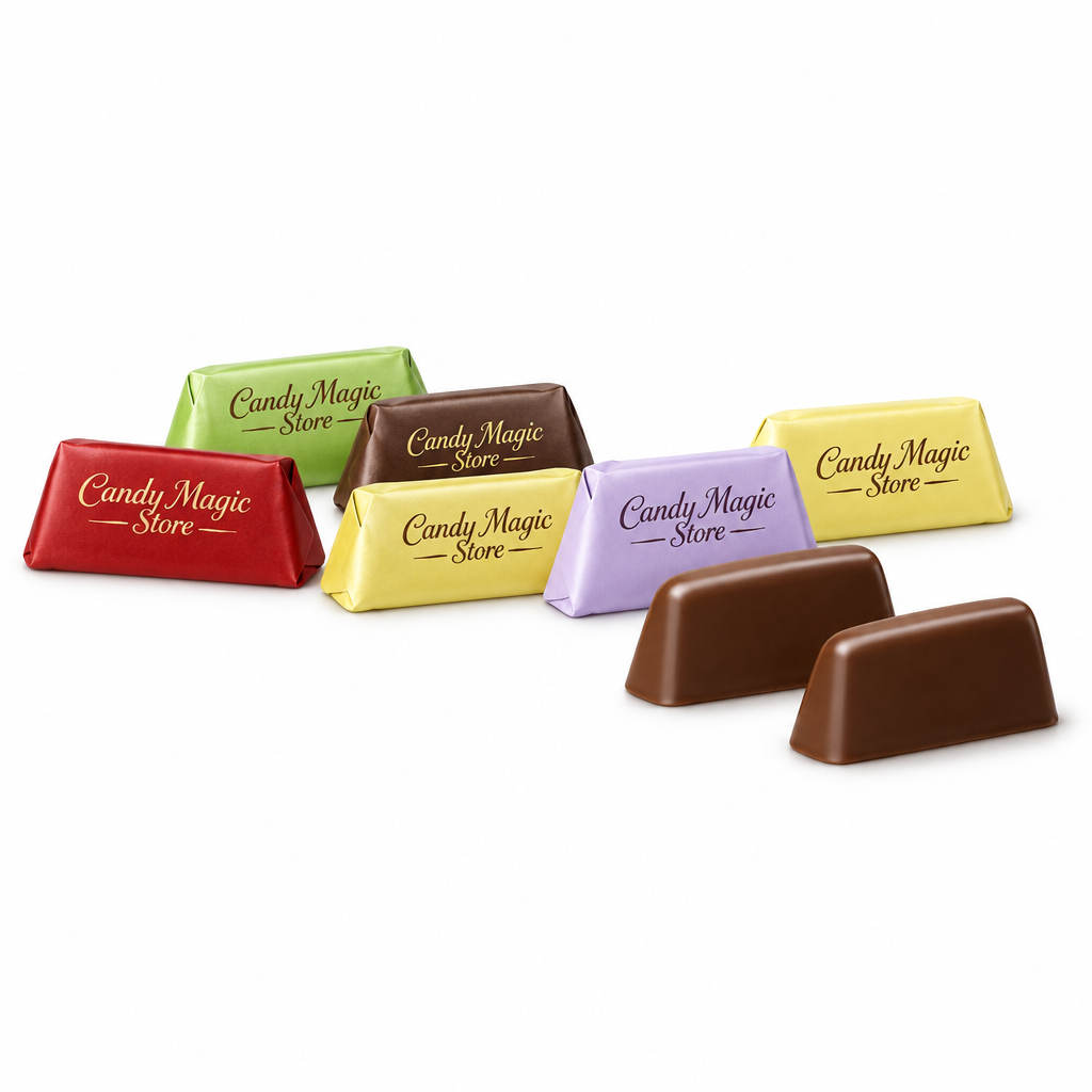 Gianduiotti scartati e incarti firmati Candy Magic Store