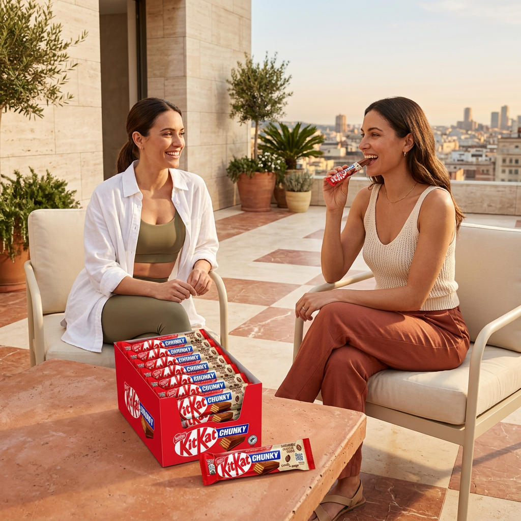 KitKat Chunky, pausa in terrazza