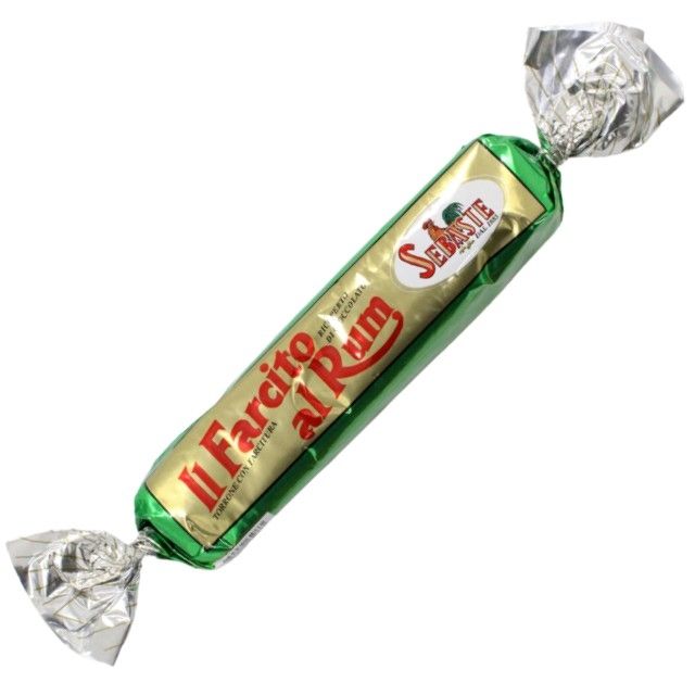 Torrone Tenero Farcito al Rhum 250g Incarto Verde Senza Glutine Sebaste