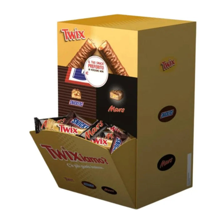 Espositore Mix Minis Mars Twix Snickers 2Kg 108 Pezzi