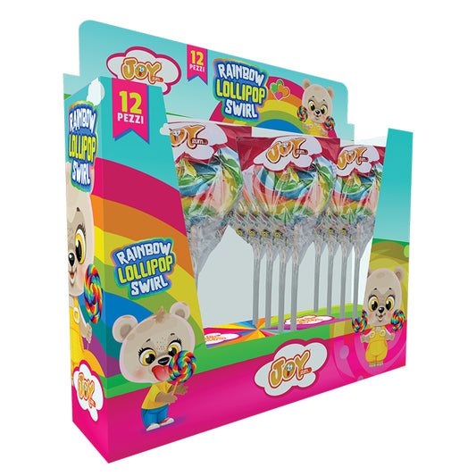 Lollipop Spirale Rainbow 100g x 12