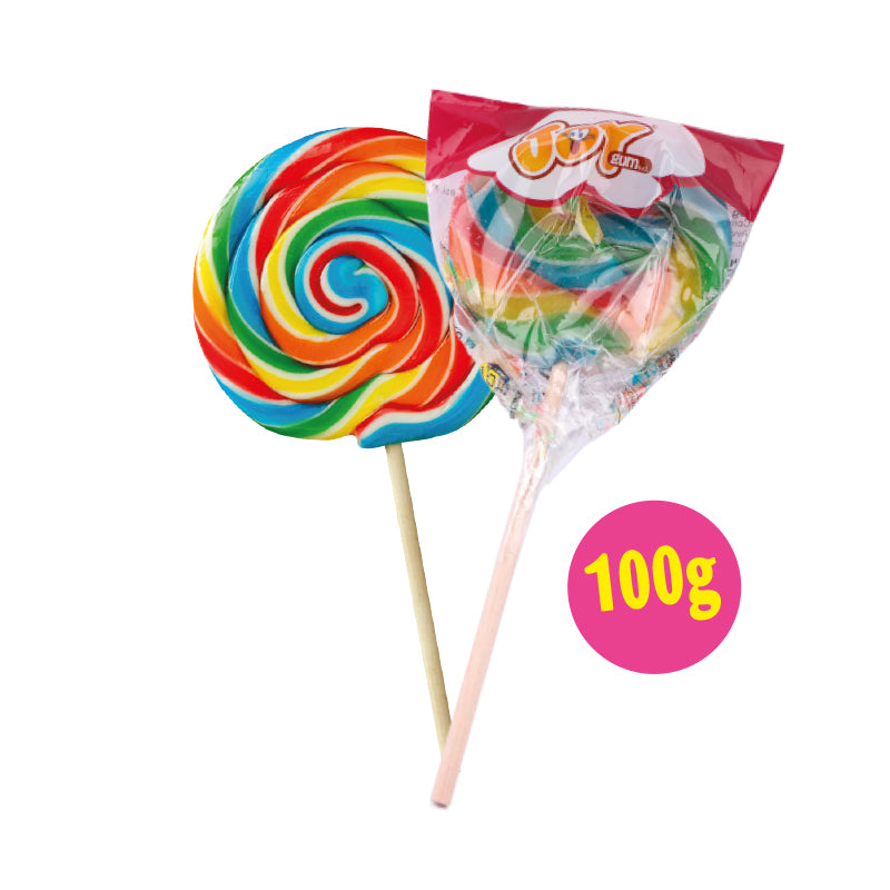 Lollipop Spirale Rainbow 100g x 12