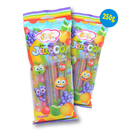 Jellooo Strip Bag - Cannucce di Gelatina Assortite Tutti i Frutti