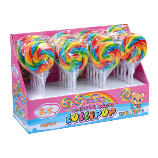 Swirl Rainbow Lollipop Tutti i Frutti 40g