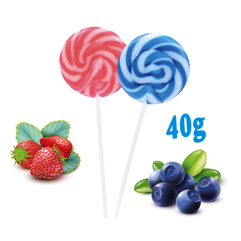 Lecca Lecca Gusto Fragola e Mirtillo 40g