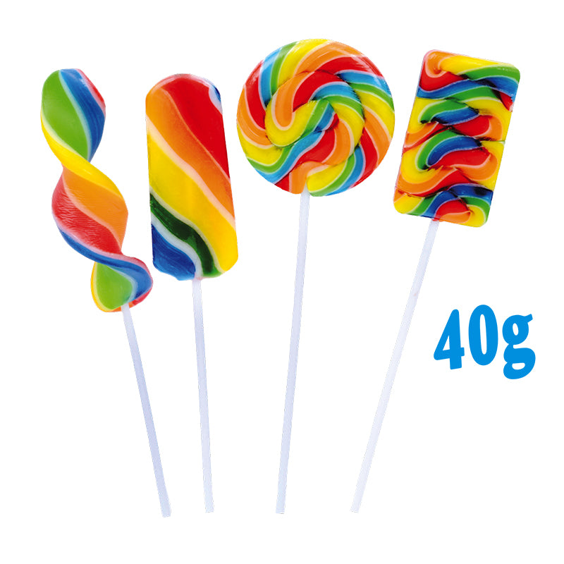 Swirl Rainbow Mix Lollipop x 24