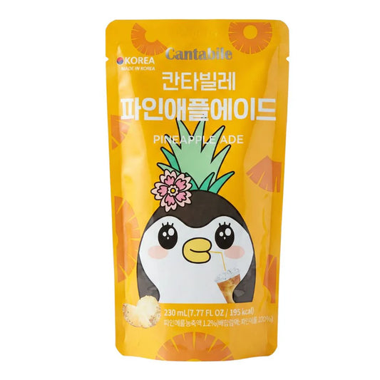 Cantabile Pineapple Ade, bevanda al gusto di ananas da 230ml (Confezione da 10)