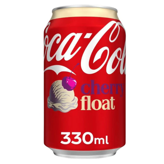 Coca-Cola Cherry Float, bevanda gassata al gusto di cherry float da 330ml (Confezione da 24)