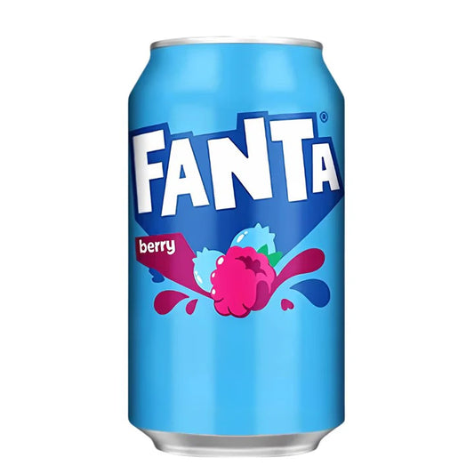 Fanta Berry, bevanda al mirtillo blu da 355ml (confezione da 12)