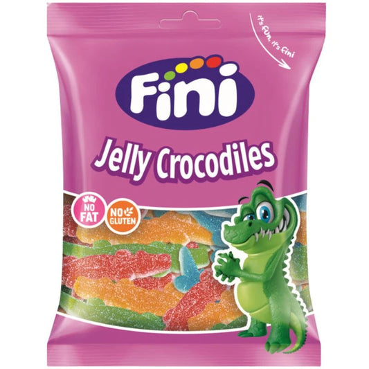 Fini Coccodrilli Colorati Zuccherati - Confezione da 12 Buste x 90g (1 kg)