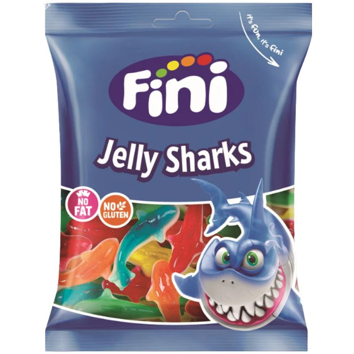 Fini Squali Colorati Lucidi - Confezione da 12 Buste x 90g (1 kg)