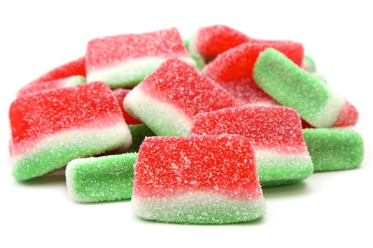 Anguria a Fette Spicchi Gommosi Zuccherati Frizzanti Senza Glutine 100g
