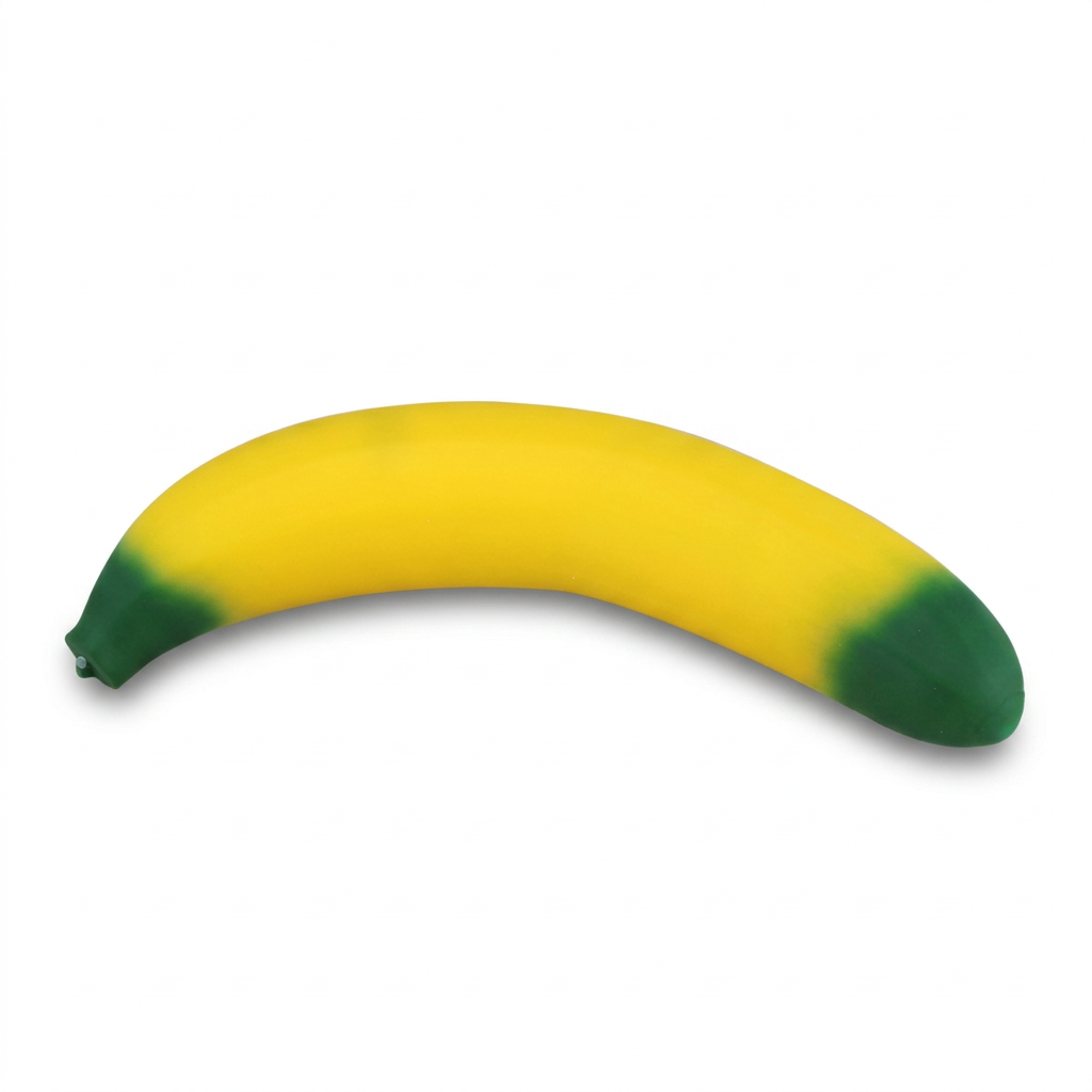 Banana jumbo su fondo bianco
