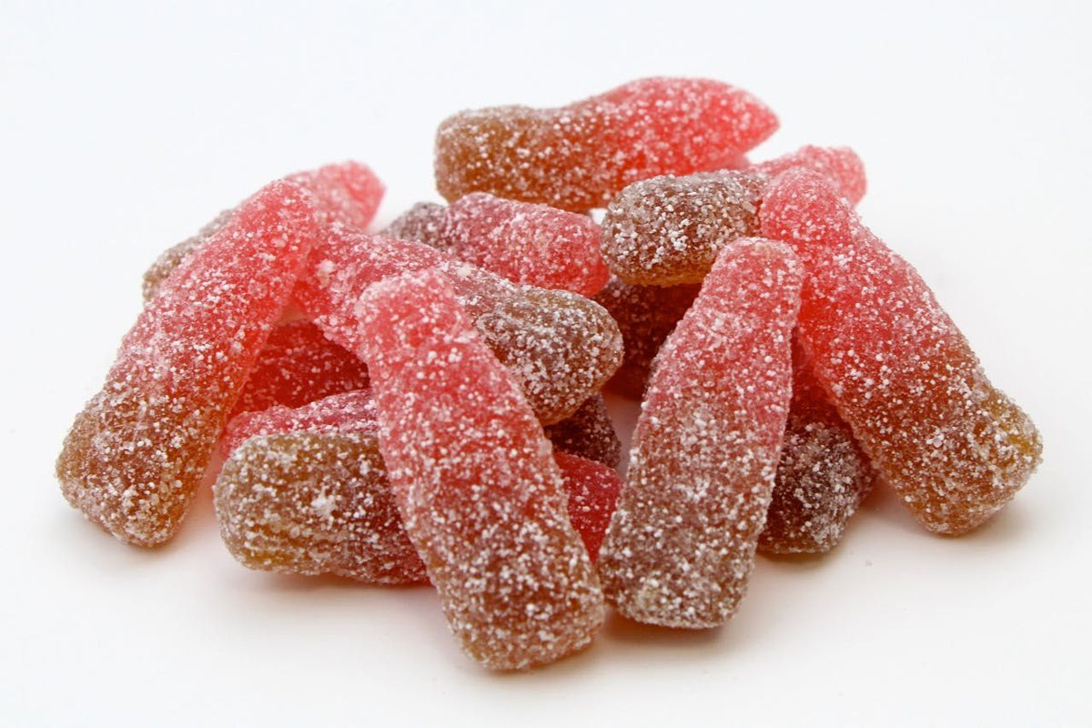 Bottiglie Cherry Cola Gommose Frizzanti
