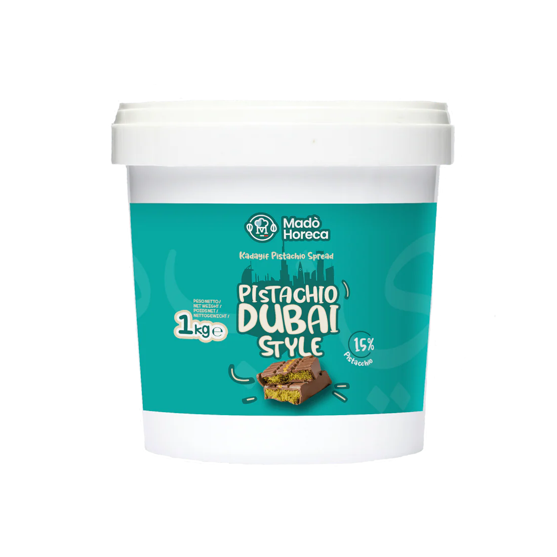 Crema Spalmabile Artigianale Pistacchio Dubai 25% Confezione da 1Kg