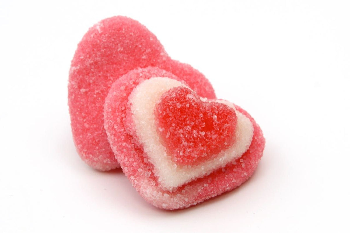 Cuori Tricolore Gommosi Zuccherati Senza Glutine 100g