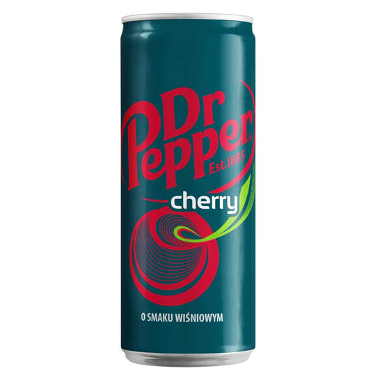 Dr Pepper Cherry, bevanda alla ciliegia da 330ml (confezione da 24)