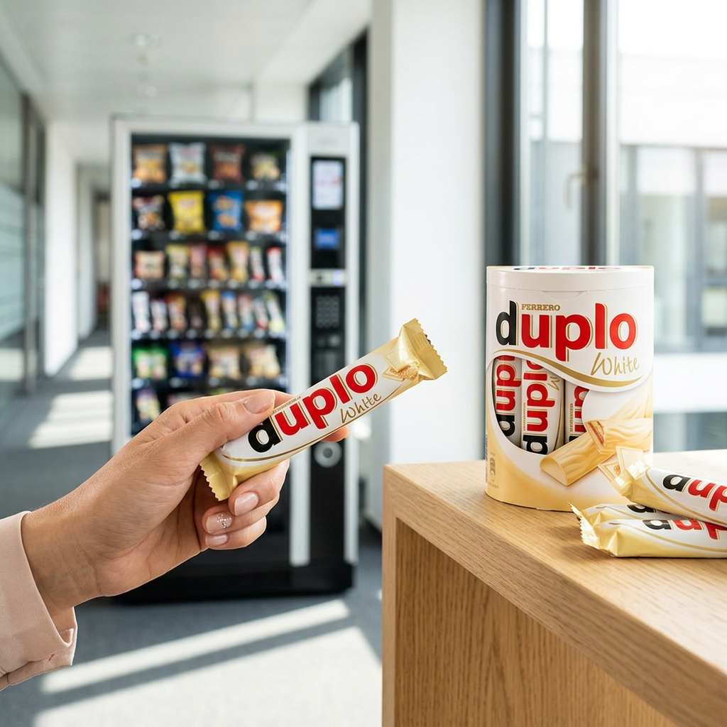 Duplo White al distributore automatico