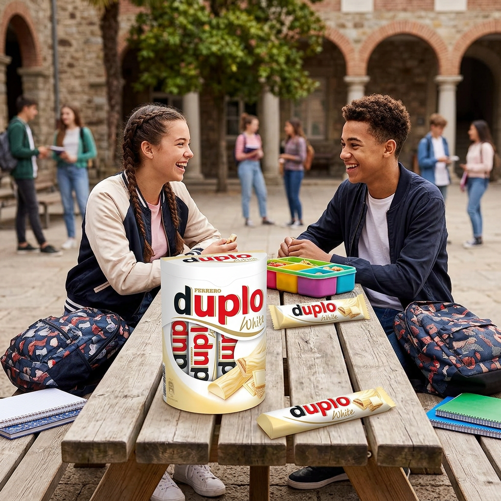Duplo White per la merenda a scuola