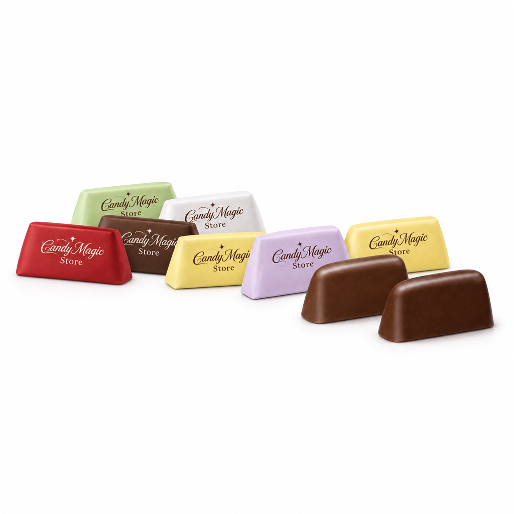 Gianduiotti assortiti con incarti Candy Magic Store