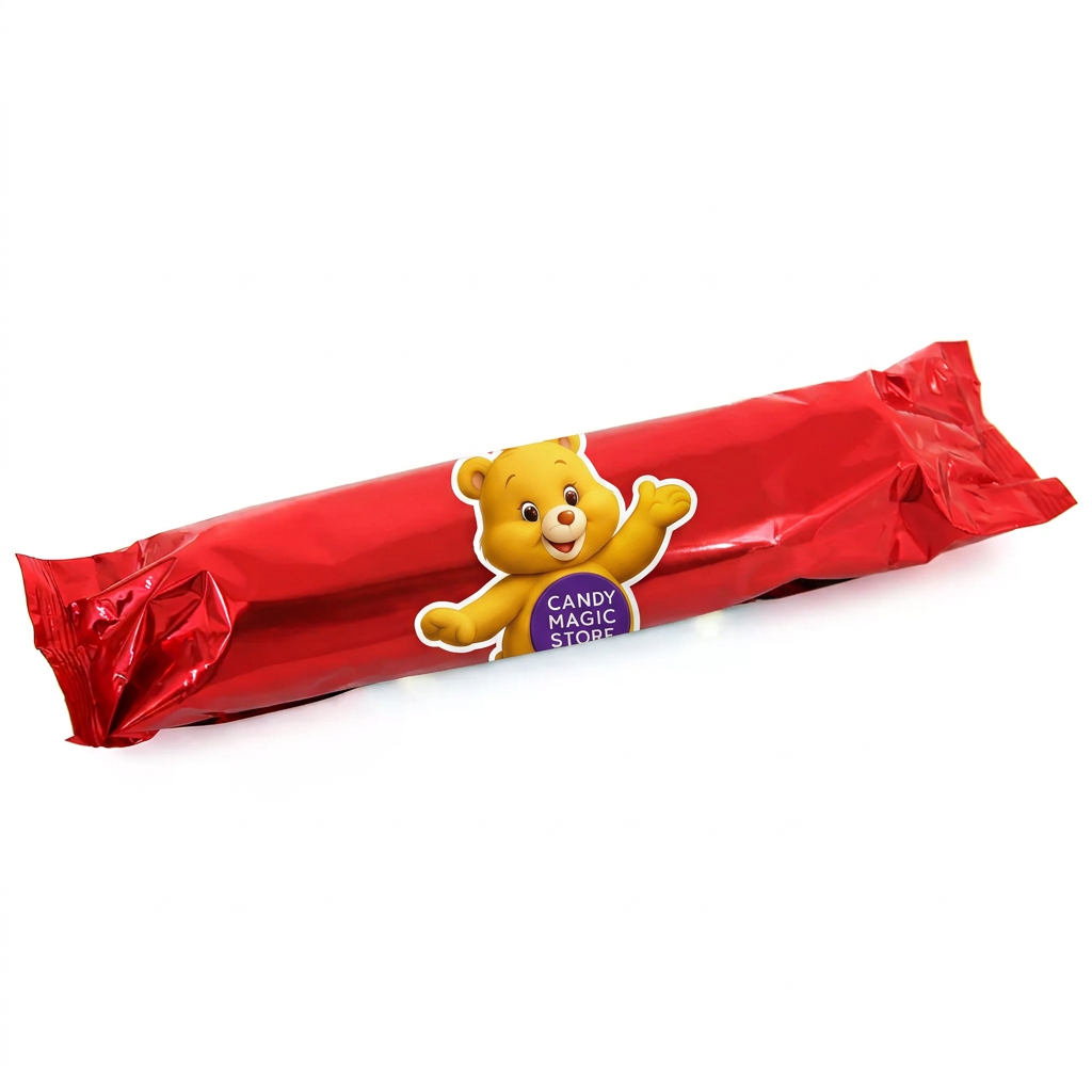 Incarto rosso con orsetto Candy Magic Store