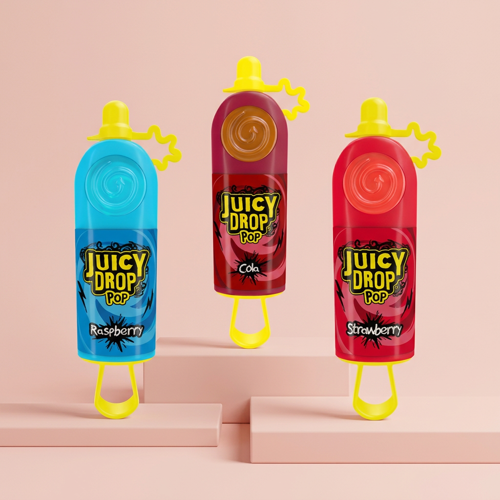 Juicy Drop Pop in composizione sfalsata