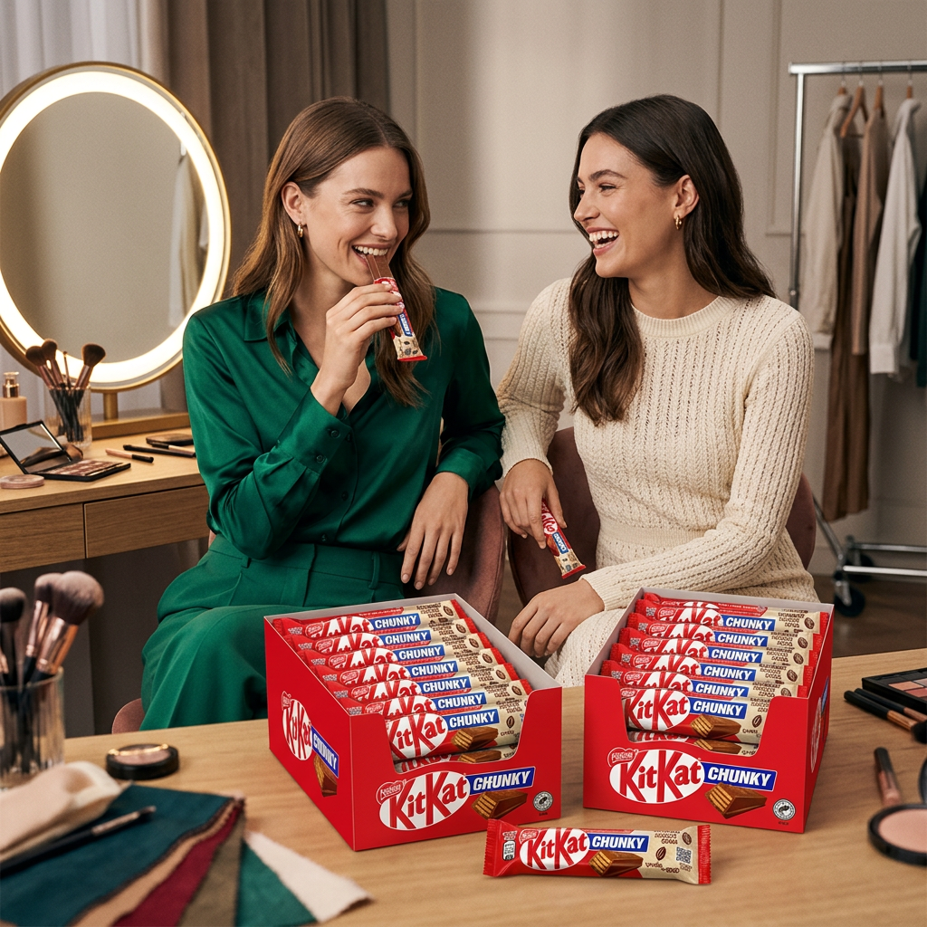 KitKat Chunky, break con modelle nel backstage