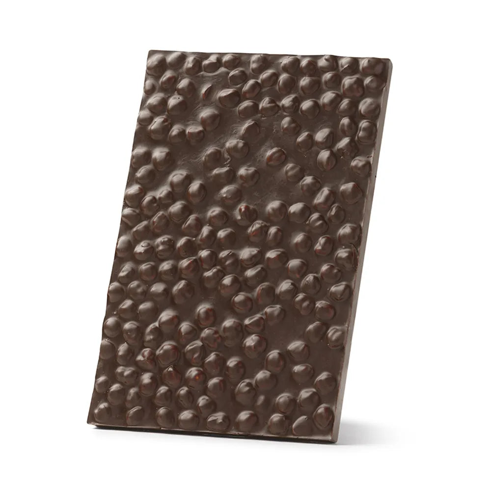 Lastra di Cioccolato Fondente con Nocciole 450g