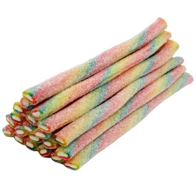 Mega Jumbo Tornado 6 Colori Liquirizia Farcita Frizzante Arcobaleno gr 55