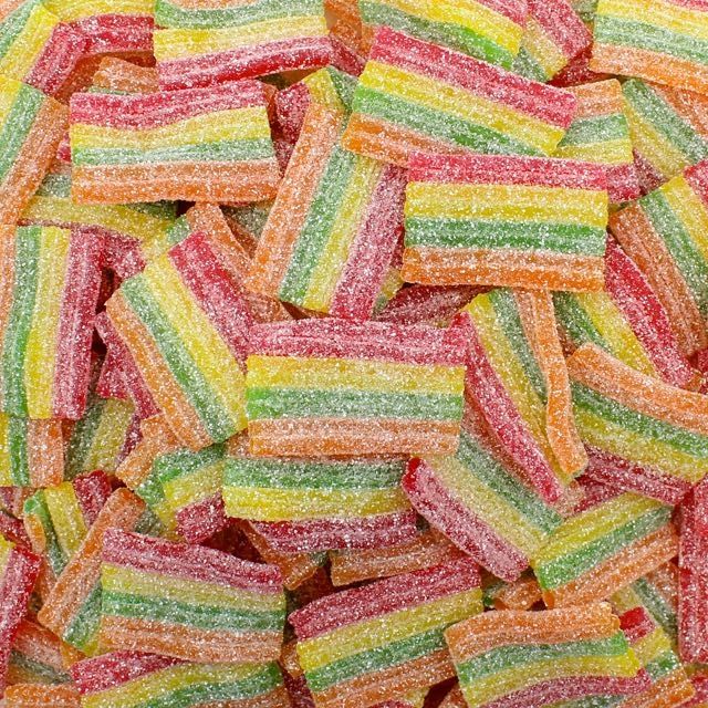 Miami Frizzi Striscette Arcobaleno Gommose Frizzanti 100 g