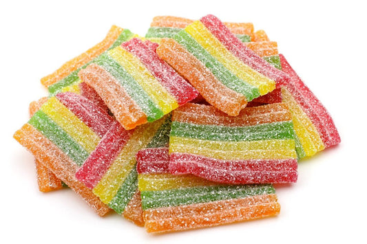 Miami Frizzi Striscette Arcobaleno Gommosi Frizzanti 100g