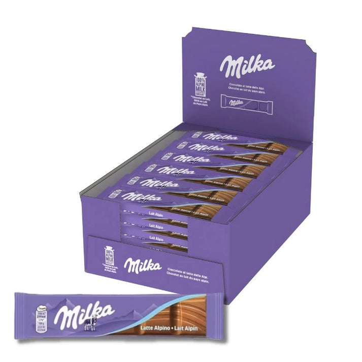 Milka Barretta al Cioccolato al Latte Confezione da 30 Pezzi