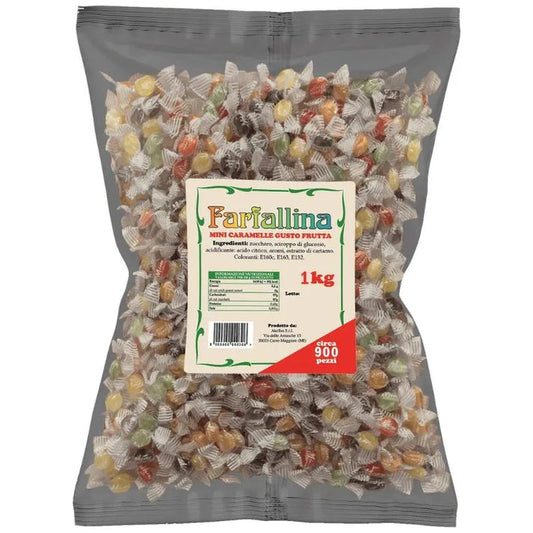 Monk's Mini Farfallina Caramella Confezionata Singolarmente Confezione da 1Kg