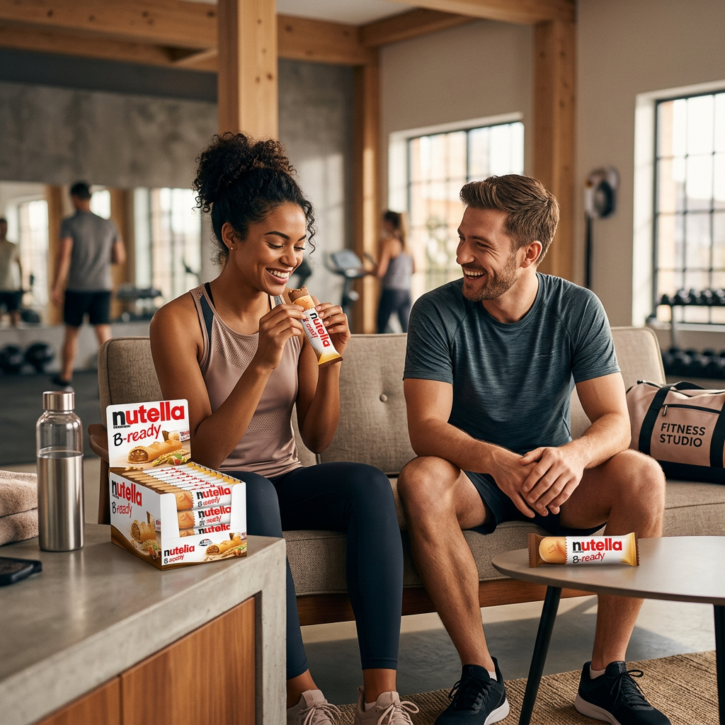 Nutella B-ready, pausa dopo il fitness