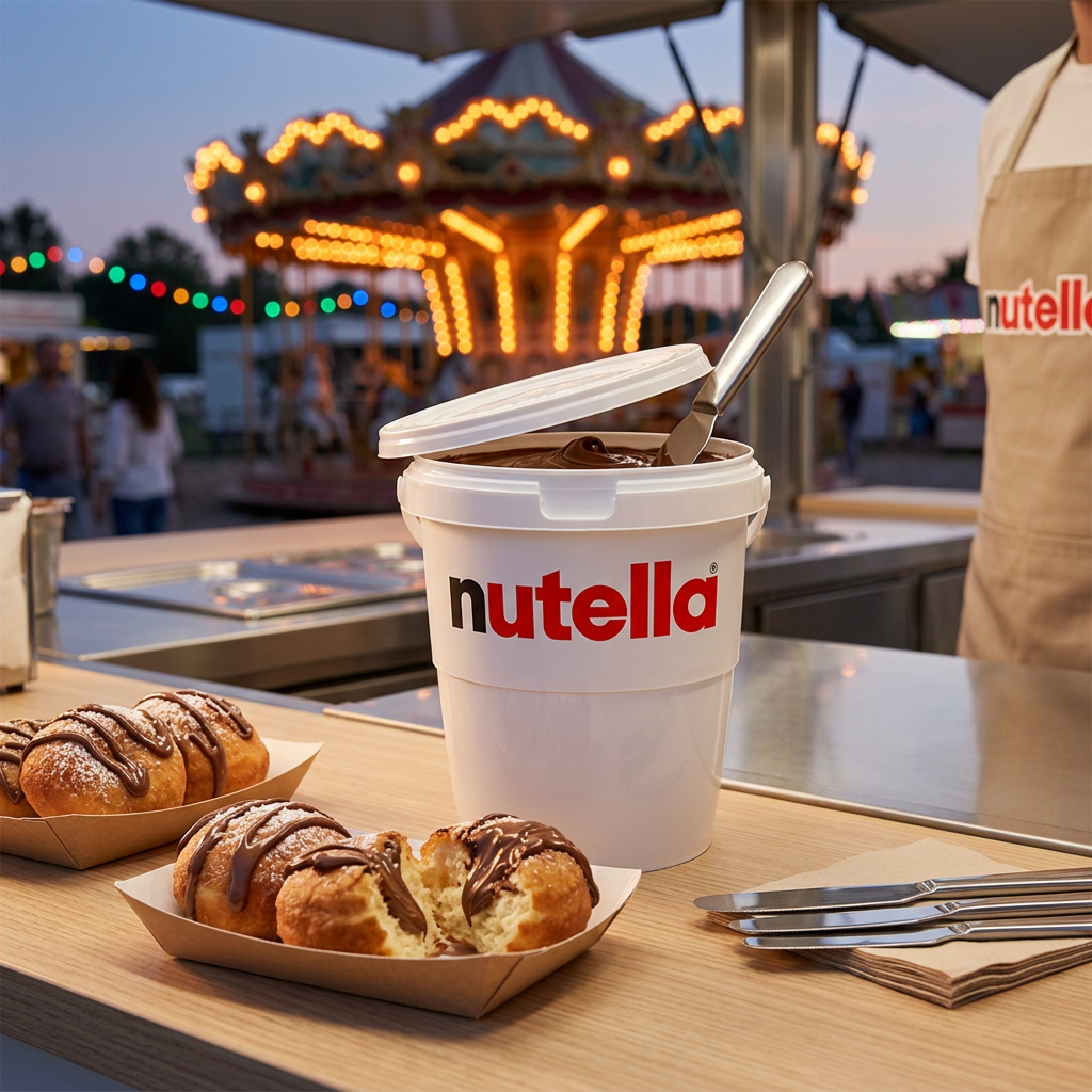 Nutella con frittelle al luna park