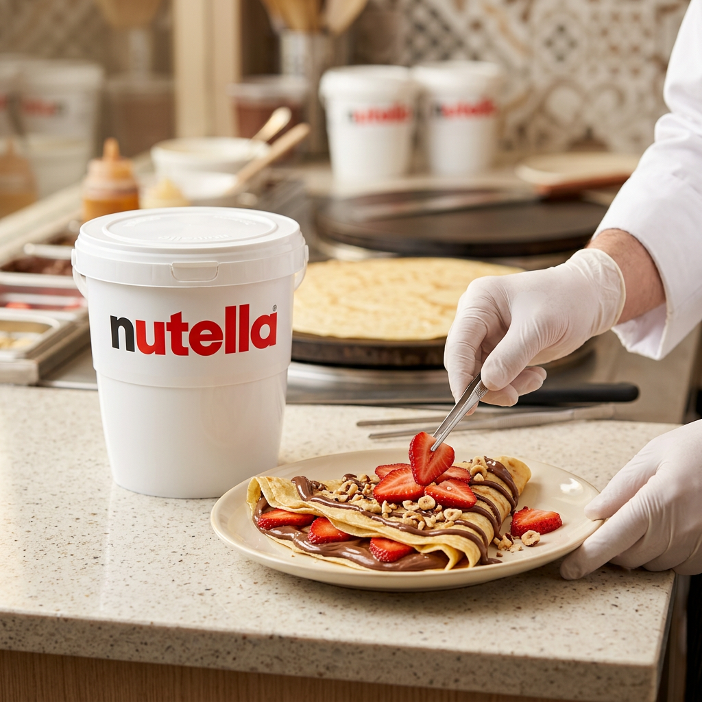 Nutella in creperia professionale