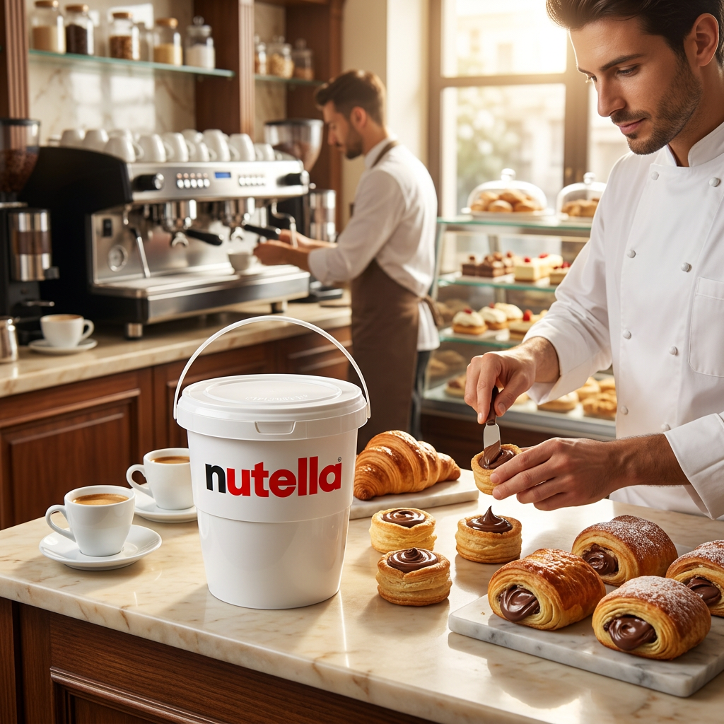 Nutella in pasticceria-bar
