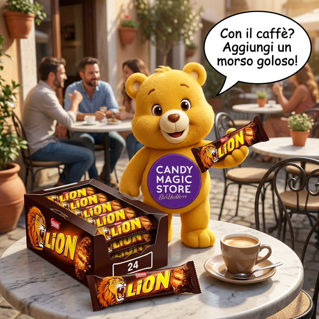 Pausa caffè con Lion e orsetto parlante