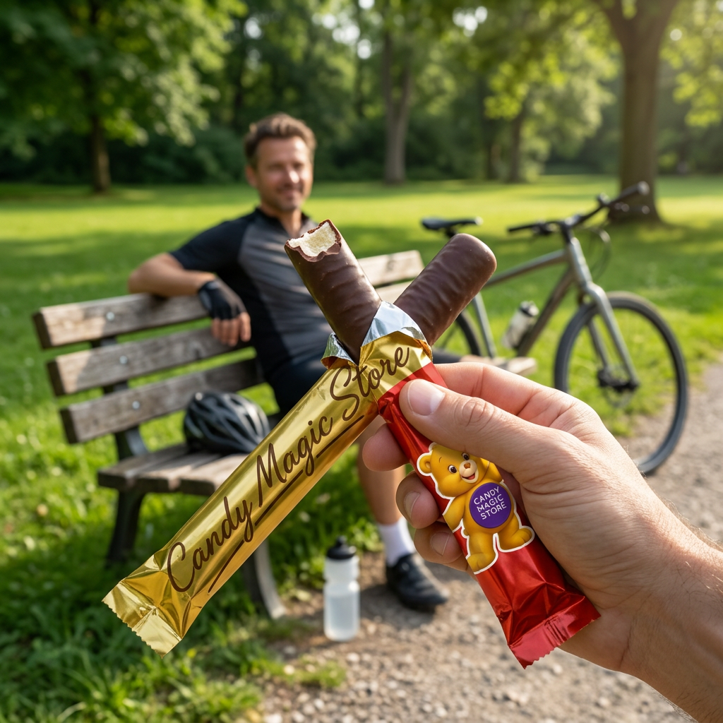 Pausa snack durante un’uscita in bicicletta