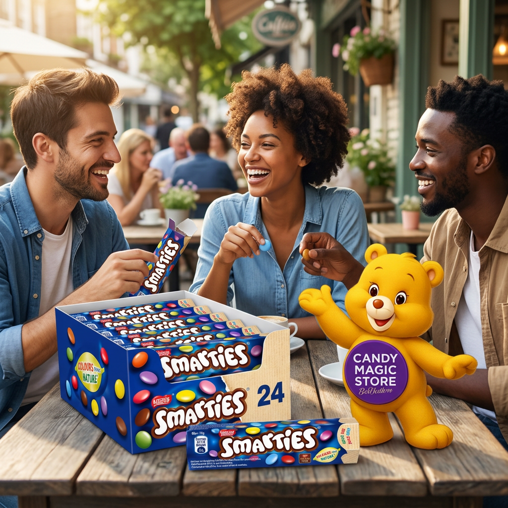Pausa tra amici con Smarties e orsetto Candy Magic Store