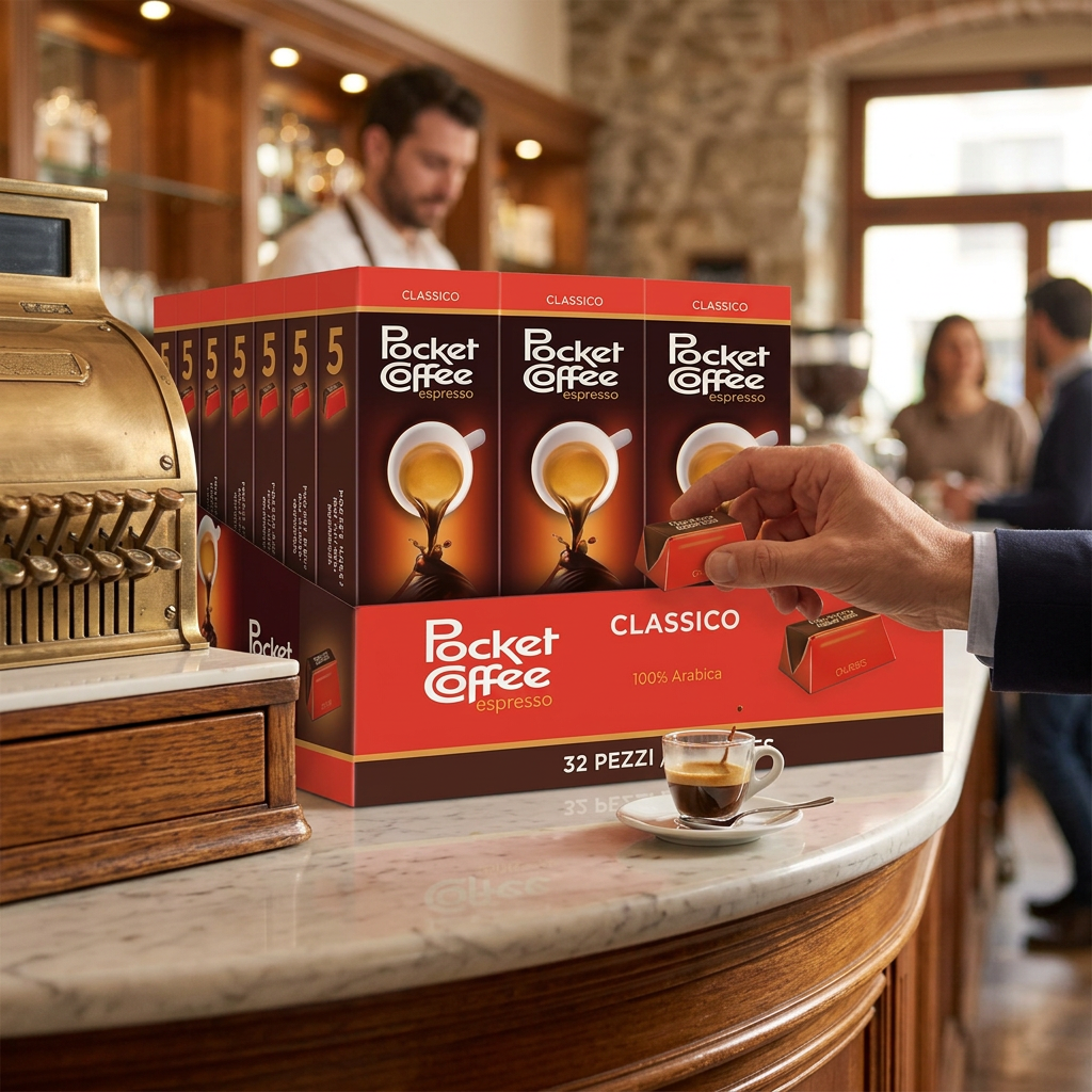 Pocket Coffee al banco cassa