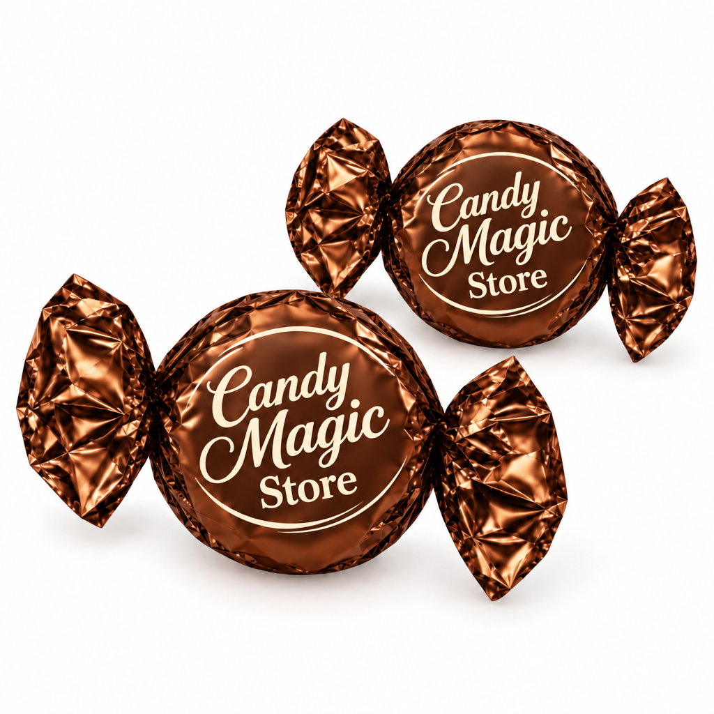 Praline Candy Magic Store con incarto marrone caldo