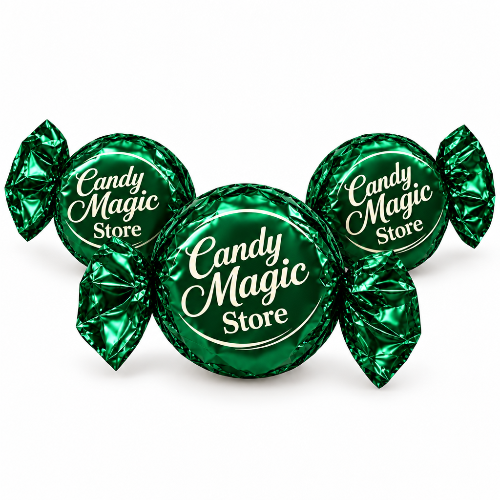 Praline verde smeraldo disposte ad arco
