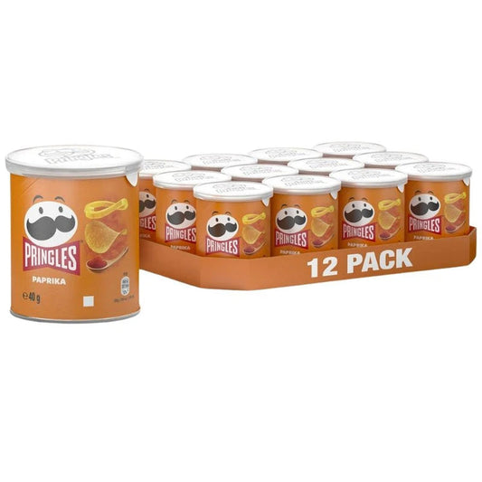 Pringles Paprika Confezione da 12 Pezzi
