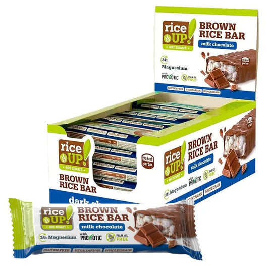 Rice Up! Barretta al Riso e Cioccolato al Latte Confezione da 20 Pezzi